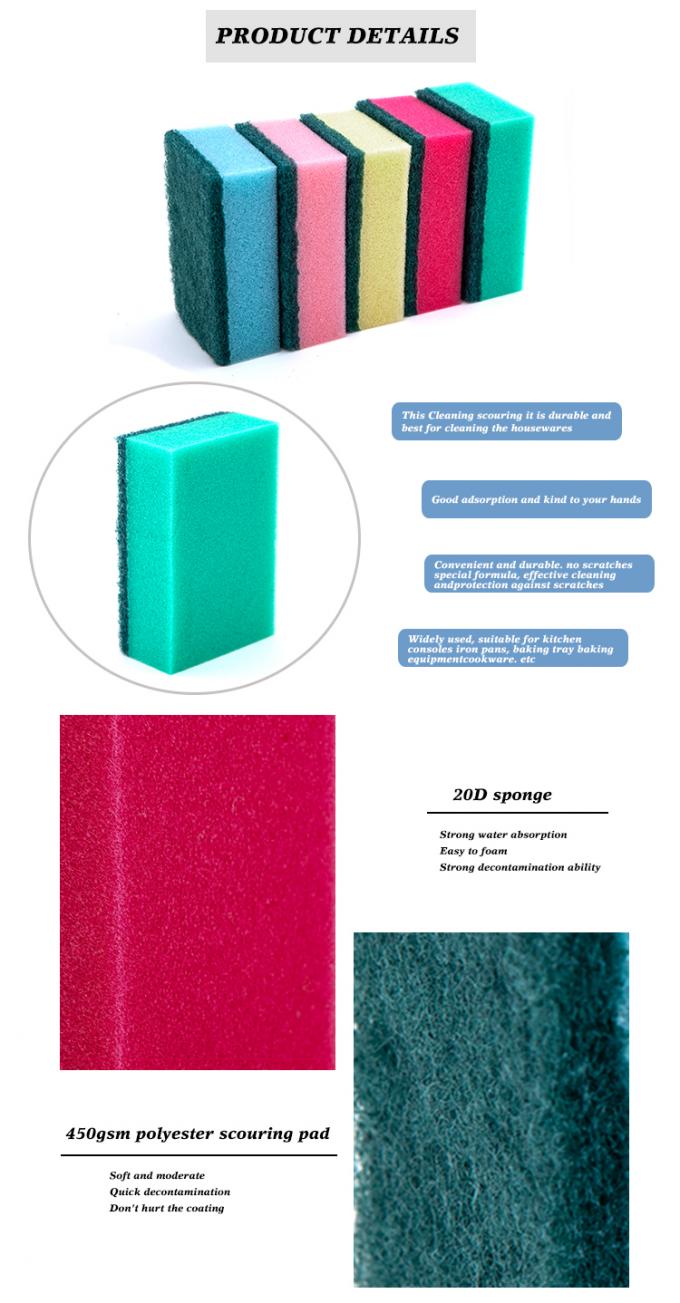 เป็นมิตรกับสิ่งแวดล้อม dish sponge product image